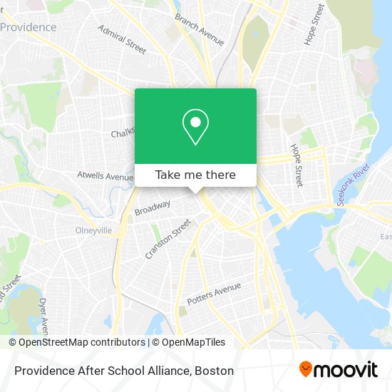 Mapa de Providence After School Alliance