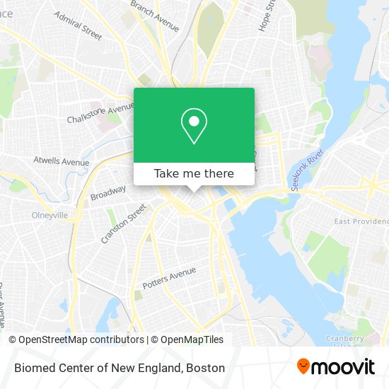 Biomed Center of New England map