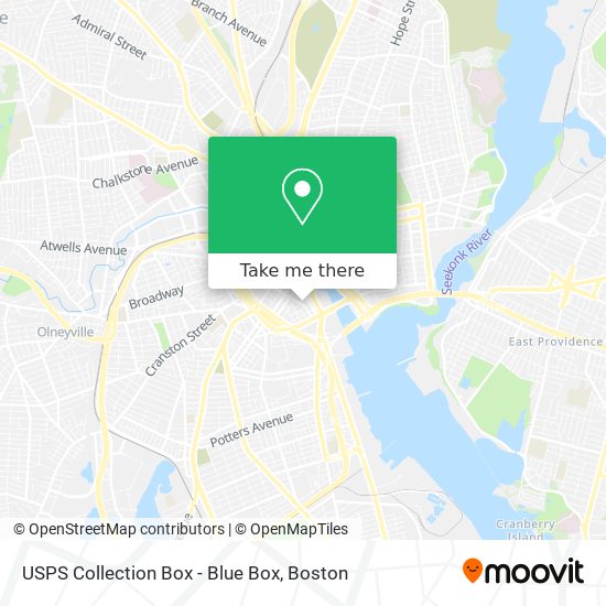 USPS Collection Box - Blue Box map