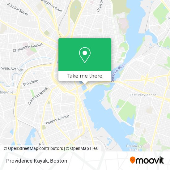 Providence Kayak map