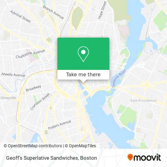 Geoff's Superlative Sandwiches map