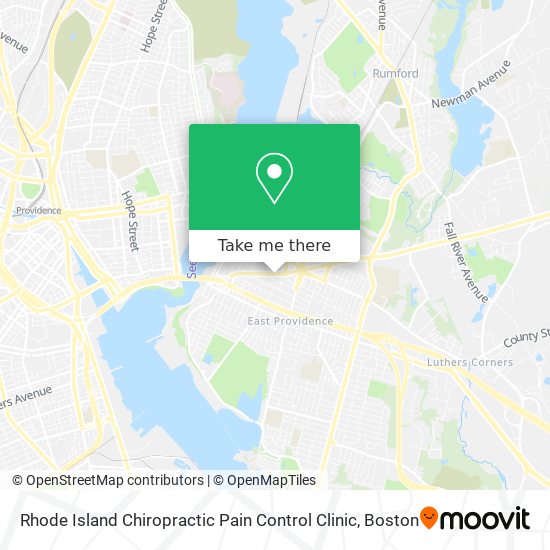 Mapa de Rhode Island Chiropractic Pain Control Clinic