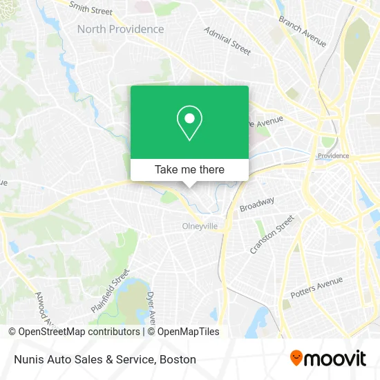 Nunis Auto Sales & Service map