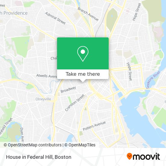 House in Federal Hill map