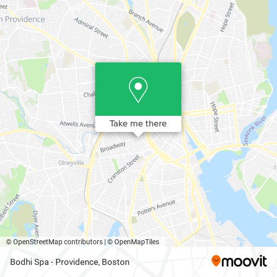 Bodhi Spa - Providence map