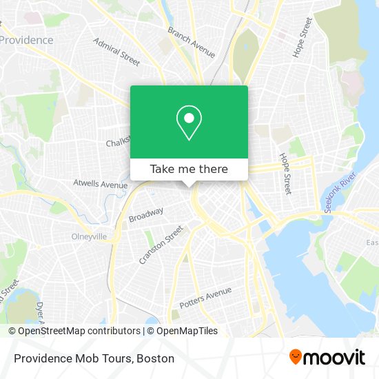 Providence Mob Tours map