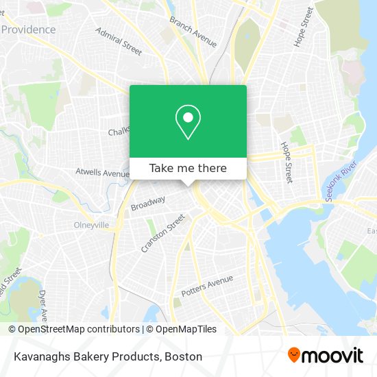 Kavanaghs Bakery Products map