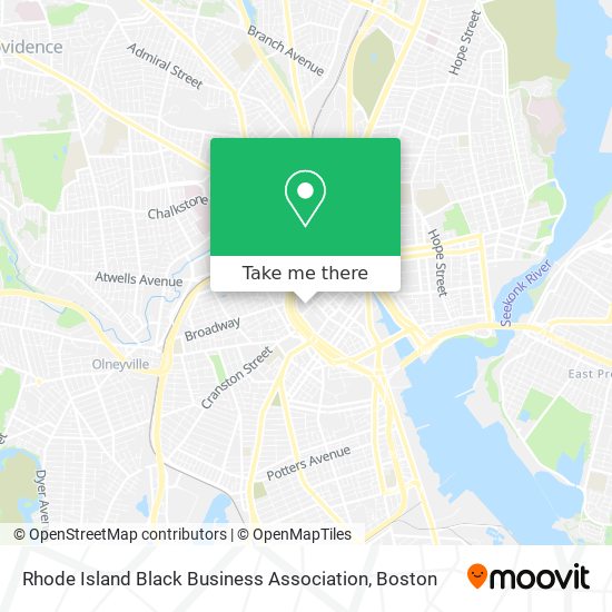 Mapa de Rhode Island Black Business Association