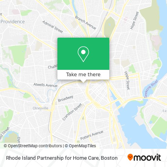 Rhode Island Partnership for Home Care map