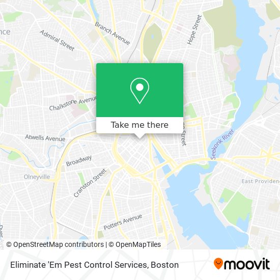 Eliminate 'Em Pest Control Services map