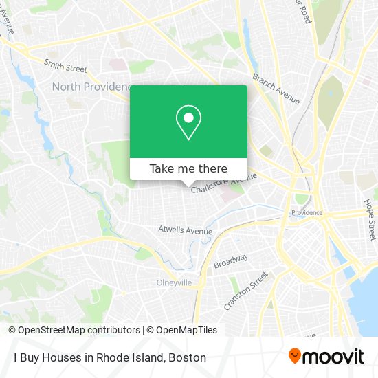 I Buy Houses in Rhode Island map