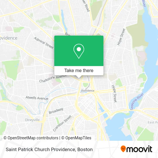 Saint Patrick Church Providence map