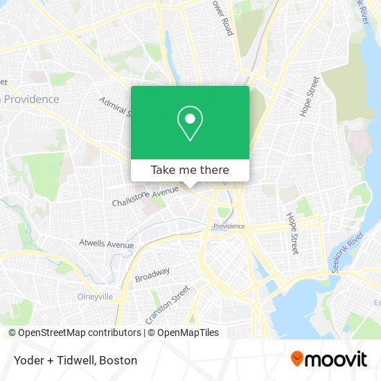 Yoder + Tidwell map
