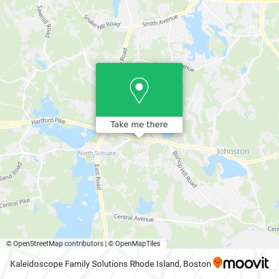 Mapa de Kaleidoscope Family Solutions Rhode Island
