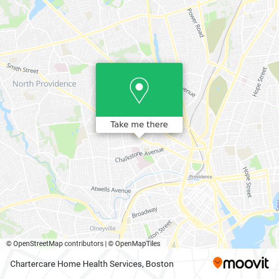 Chartercare Home Health Services map