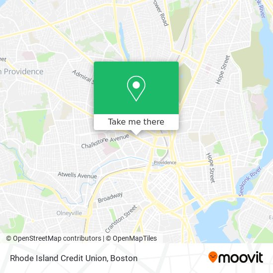 Mapa de Rhode Island Credit Union