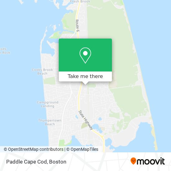 Paddle Cape Cod map