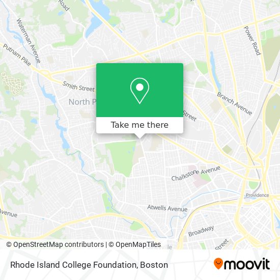 Rhode Island College Foundation map