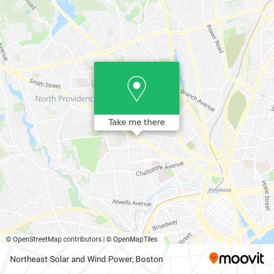 Mapa de Northeast Solar and Wind Power