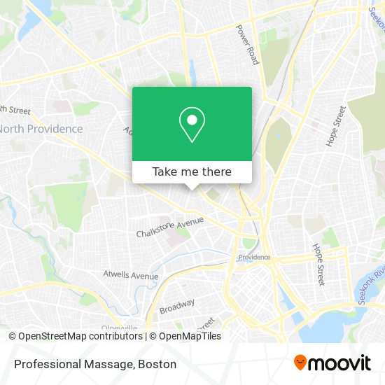 Professional Massage map