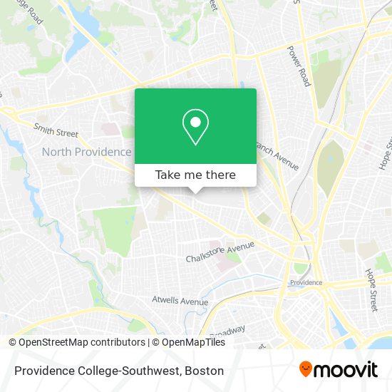 Providence College-Southwest map