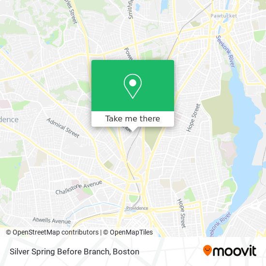 Mapa de Silver Spring Before Branch