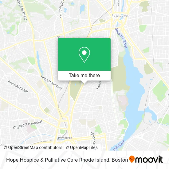 Mapa de Hope Hospice & Palliative Care Rhode Island