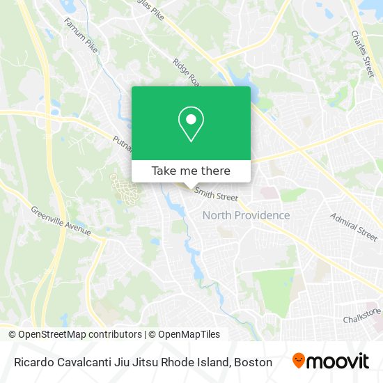 Ricardo Cavalcanti Jiu Jitsu Rhode Island map