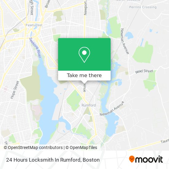 24 Hours Locksmith In Rumford map