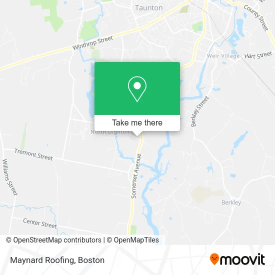 Maynard Roofing map