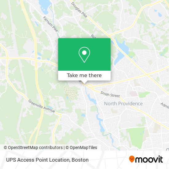 UPS Access Point Location map