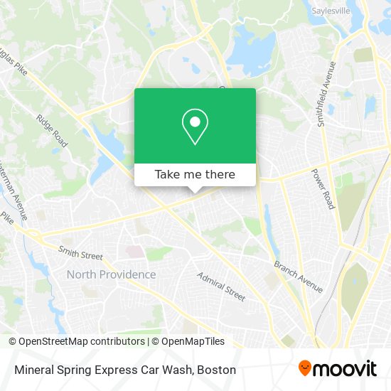 Mapa de Mineral Spring Express Car Wash