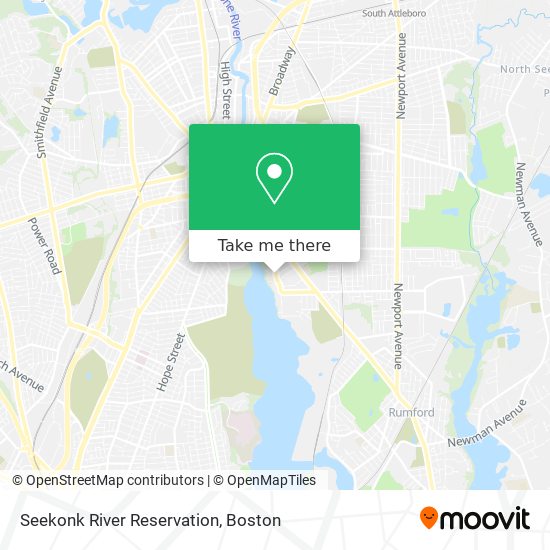 Mapa de Seekonk River Reservation