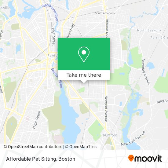 Mapa de Affordable Pet Sitting