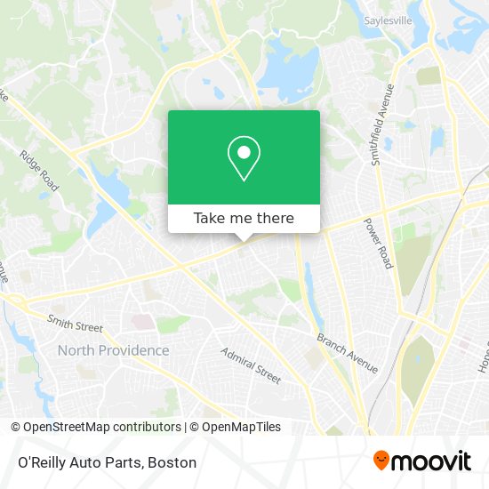 O'Reilly Auto Parts map