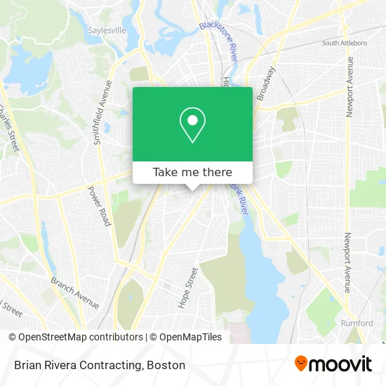 Brian Rivera Contracting map