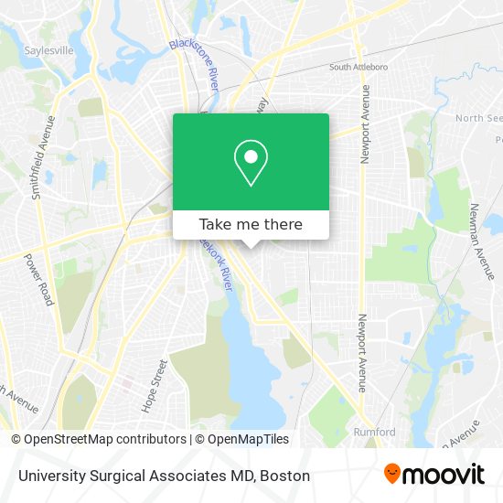Mapa de University Surgical Associates MD