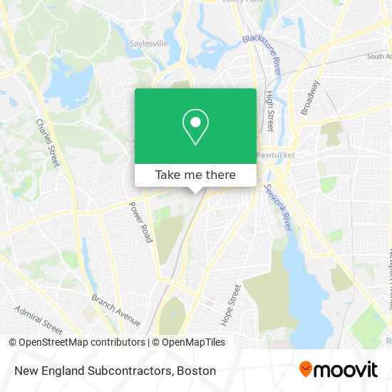 New England Subcontractors map