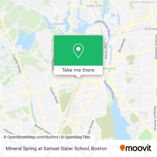 Mineral Spring at Samuel Slater School map