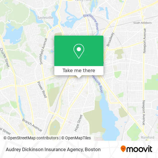 Audrey Dickinson Insurance Agency map