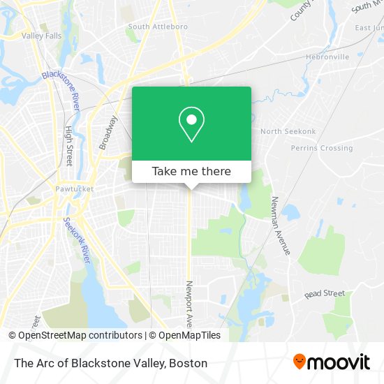 Mapa de The Arc of Blackstone Valley