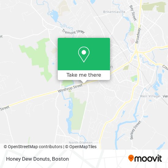 Mapa de Honey Dew Donuts