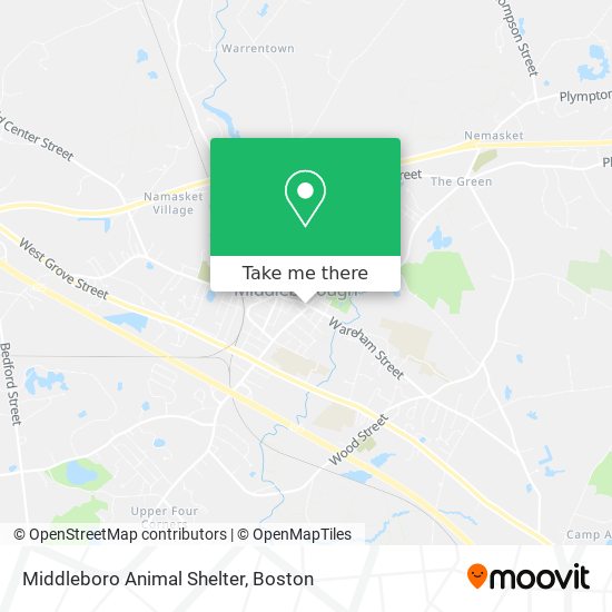Middleboro Animal Shelter map