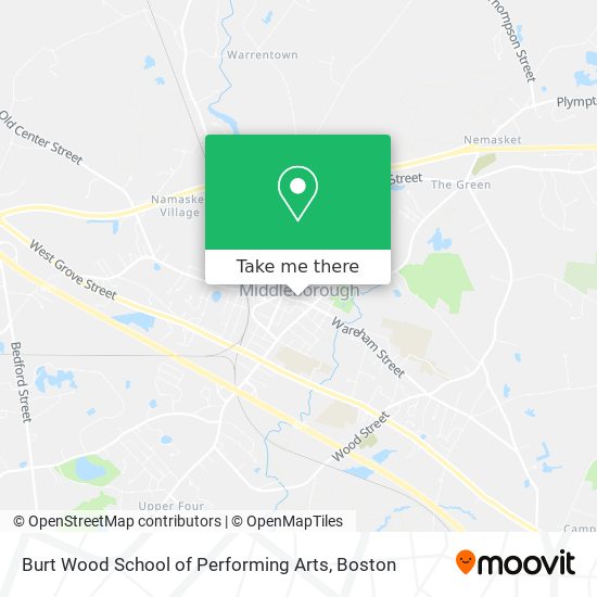 Mapa de Burt Wood School of Performing Arts