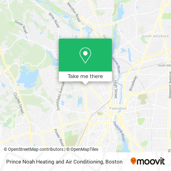 Prince Noah Heating and Air Conditioning map