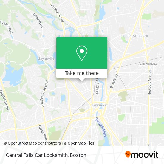 Central Falls Car Locksmith map