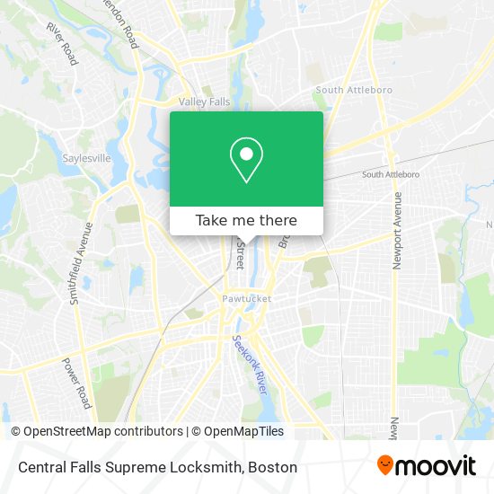 Central Falls Supreme Locksmith map