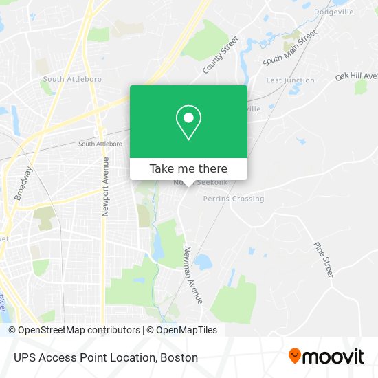 UPS Access Point Location map