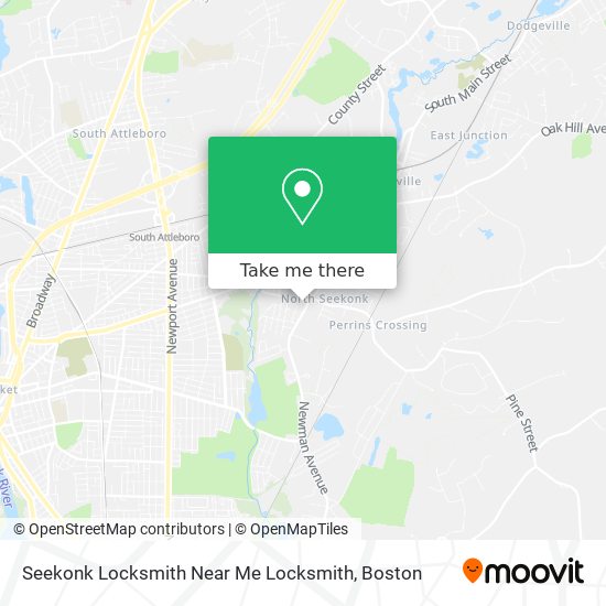 Mapa de Seekonk Locksmith Near Me Locksmith