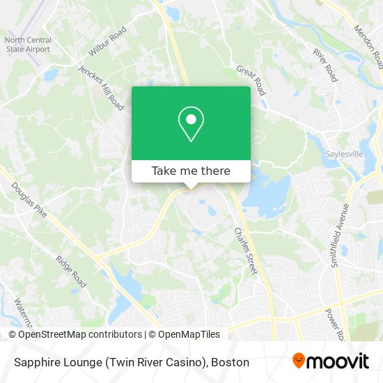 Sapphire Lounge (Twin River Casino) map
